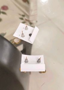 New Fashion Gold Toned Drop Earrings Set Of 2