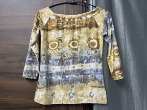 Unique Abstract Print Top