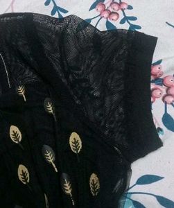 💖💯Korean Black Mini Dress with Stretchable Cotto