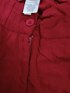 W Red palazzo Trousers