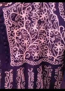 Embroidered Chiffon Dress