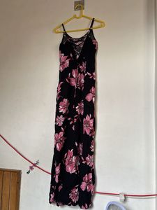 Black Floral Maxi Dress