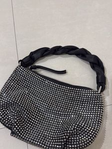 zara Sparkling Rhinestone Shoulder Bag