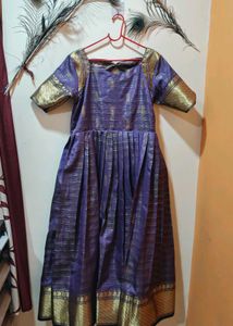 Purple Ethnic Dress with Gold Details(New unused)