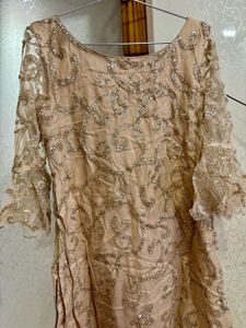 Stunning Sequin Embellished Ethnic Kurta Plazo Set