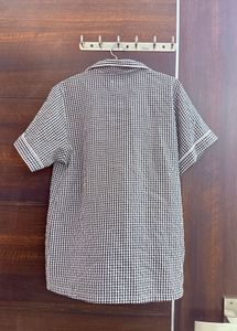 Cozy Gingham Pajama Shirt