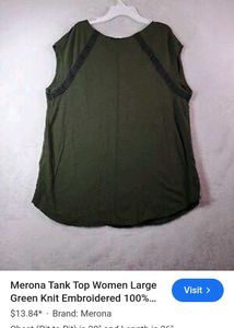Merona Women Tank Top Embroidered