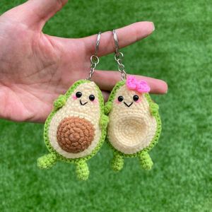 Cute Crochet Avocado Keychains (Pair)