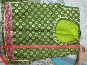 Green &amp; Pink rajput poshak