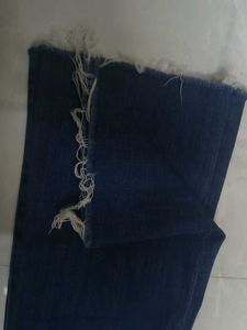 Women's Flared Blue Denim Jeans High waist