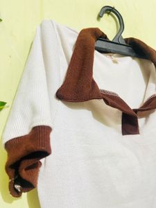 Vintage White Collared T-Shirt