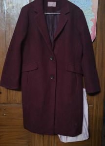 Burgundy Trench Coat