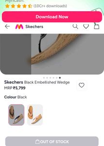 Skechers Sparkling Wedge Flip-Flops....