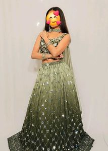 Stunning Ombre Sequined Lehenga Choli