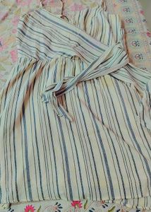 Striped Wrap Dress