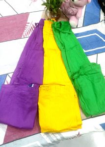 3 of combo paticot with vibrant colours