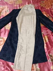 Elegant Navy Blue Nehru Jacket