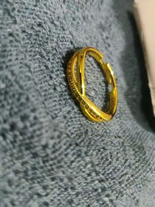 925 Elegant Gold plated Band Ring