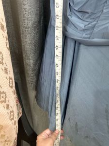 Elegant grey Indo western Gown with Floral Embelli
