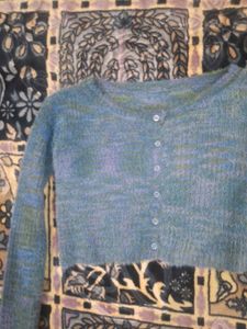 Cropped Knit Cardigan