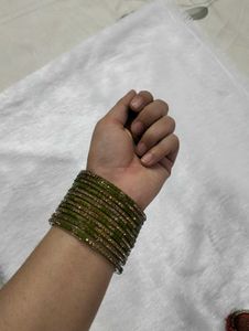 Premium Glass Bangles + Earrings Combo | New