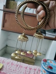Golden jhumka Bangles