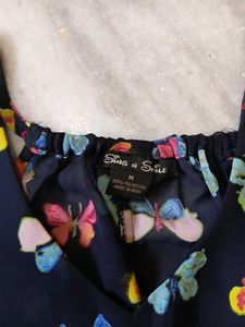 Butterfly Print Sleeveless Top