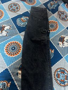 Stylish Black Cargo Jeans