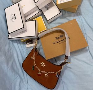 Coach Brown Suede Shoulder Bag