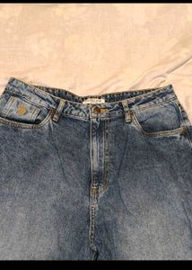 US POLO ASSN. Wide Leg Blue Jeans