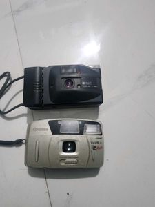 2 Vintage Film Cameras Yashica & Konica