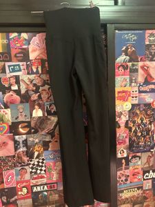 Flared Black Yoga Pants