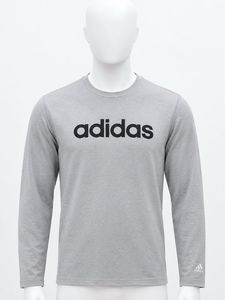 Adidas Men's Grey Long Sleeve T-Shirt