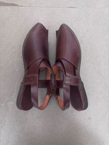 Stylish Leather Flat Sandals