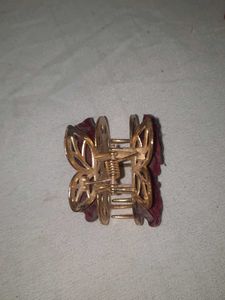 Vintage Rose Claw clip