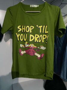 Funny "Shop 'Til You Drop!" Graphic Tee