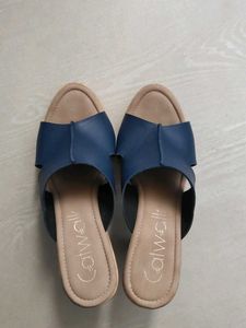 Catwalk Blue Wedge Heels