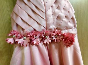 Elegant Pink Floral Gown