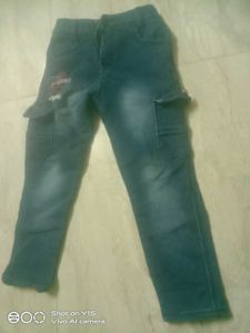 Cute Blue Cargo Jeans 4to 5yrs