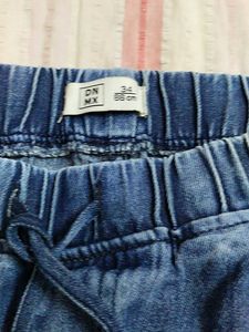 Denim Blue Cargo Joggers