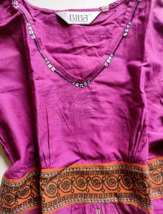 Biba Brand Vibrant Magenta Kurta