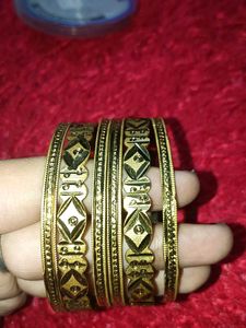 Golden Bangles Set of two