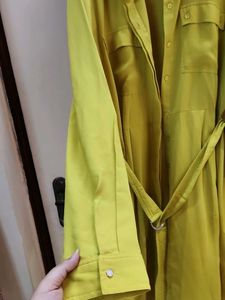Stylish Yellow Shirt Dress
