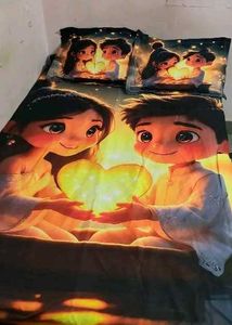 Romantic Couple Cartoon Bedding Set
