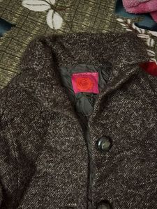Brown Wool Blend Jacket