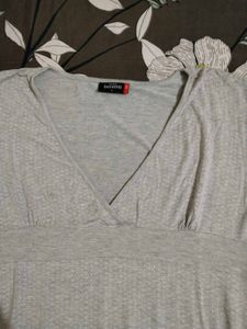 Grey Wrap Dress
