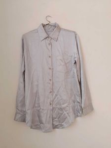 Grey Satin Shirt