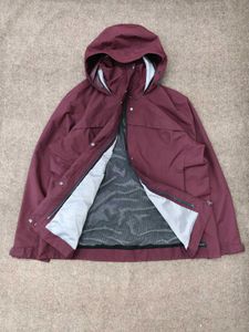 Maroon Jacket with Hood