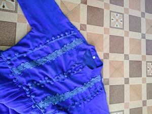 Blue Georgette Dress