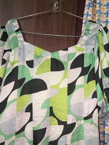 Stylish Geometric Print Midi Dress